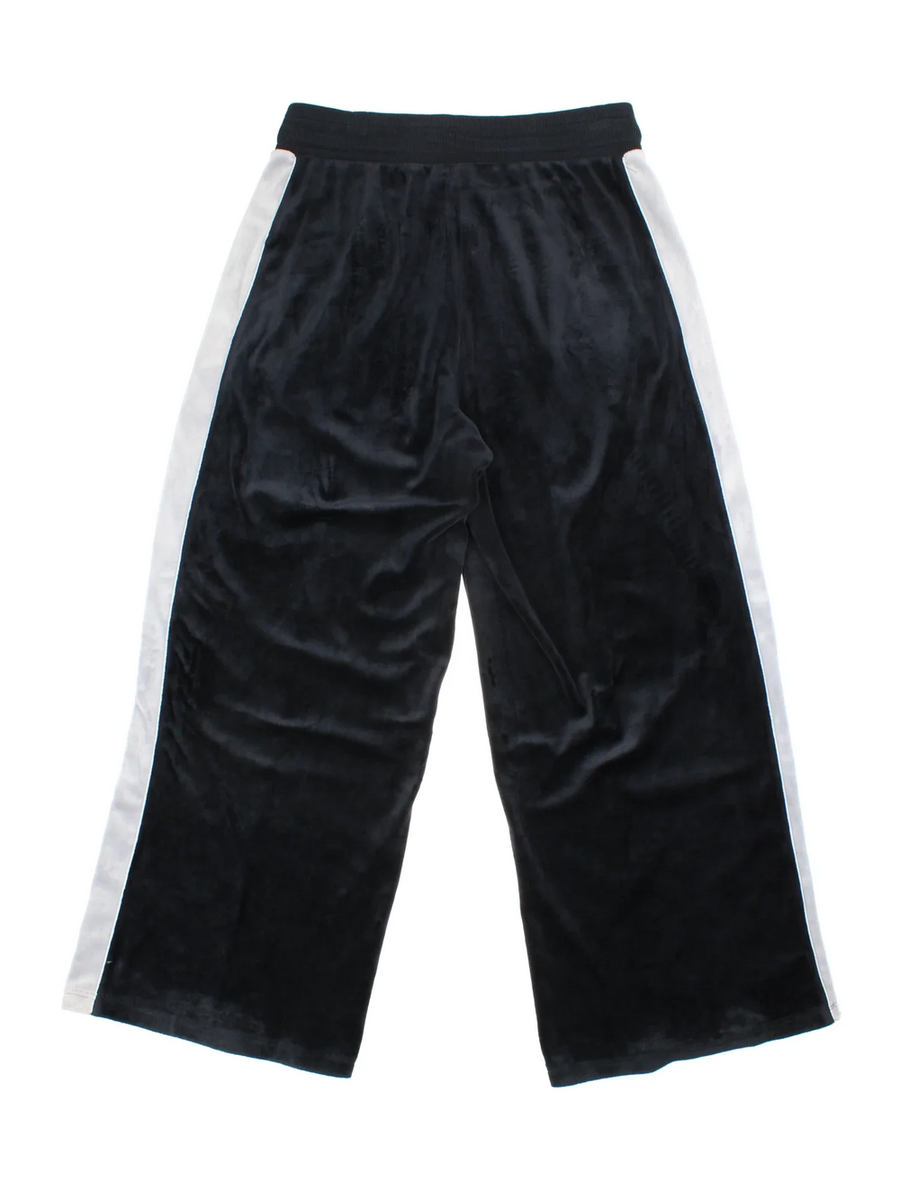 Y2K Air Jordan Velour Tracksuit Bottoms in a black and grey colourway with front pockets, wide leg, adjustable waist with drawstring, and the logo embroidered on the front.