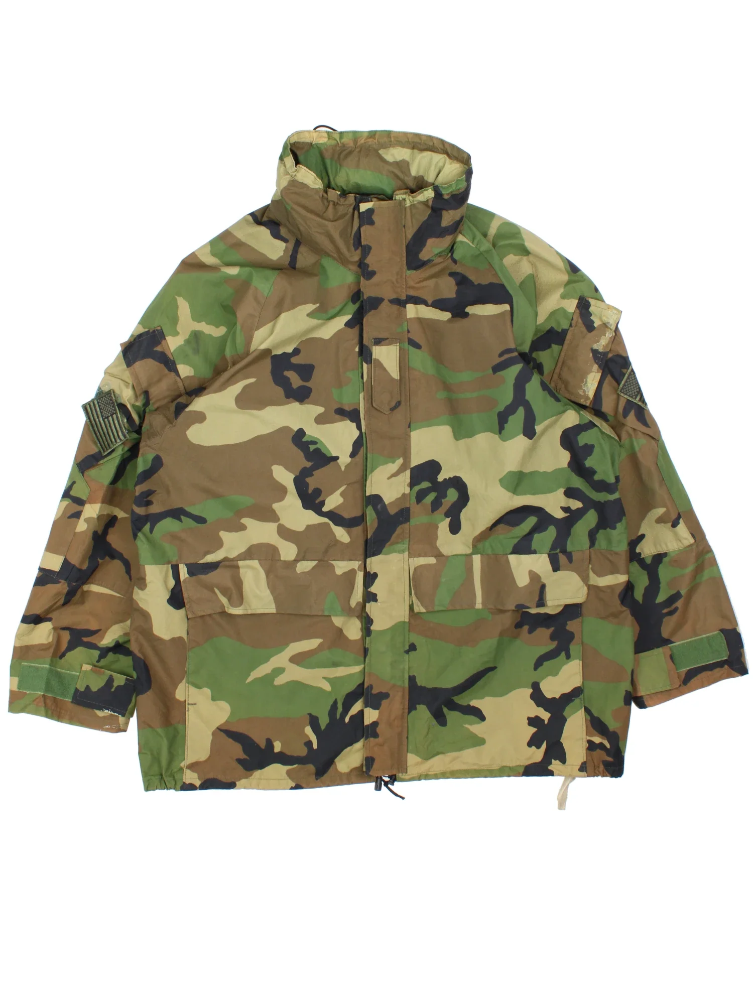 Woodland Camo Gore-Tex Parka Coat (Size XL) – VintageFolk