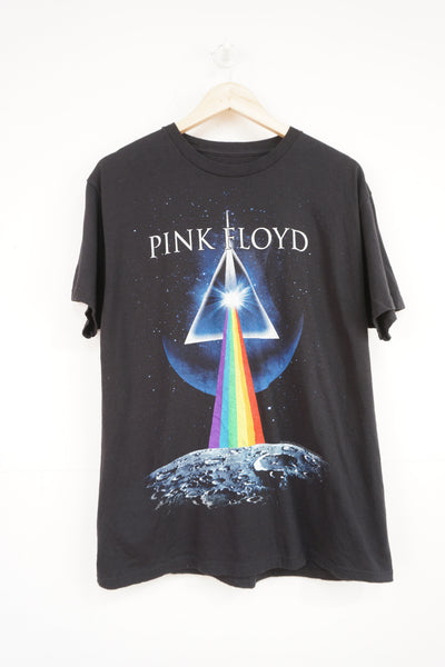 2012 Liquid Blue Pink Floyd black graphic t-shirt 