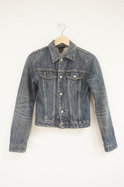 Vintage Diesel denim button up jacket with multiple pockets 