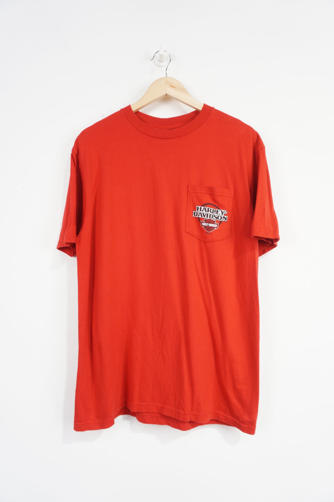 ◆Harley Davidson◆ World Finest Short Sleeve T-Shirt Red HH Harley-Davidson® Men's Streamline H-D Short Sleeve Crew-Neck