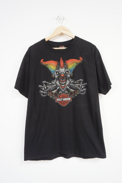 2015 Harley Davidson Man O' War t-shirt with clown graphic on the front