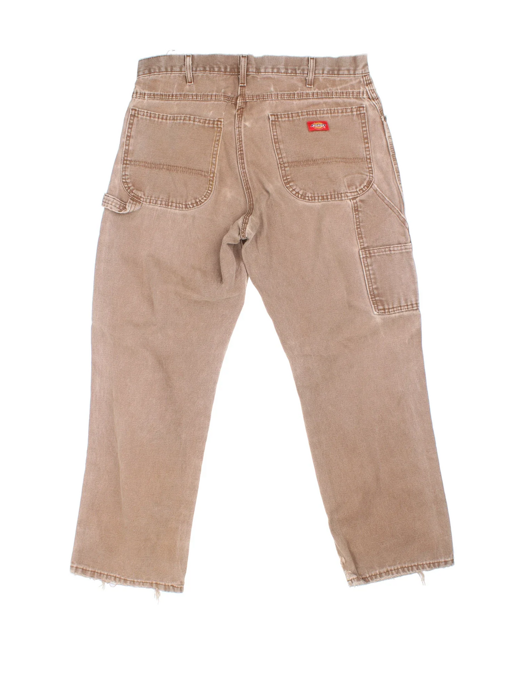 Dickies Carpenter Jeans in brown colourway with multiple pockets and the logo embroidered on the back.