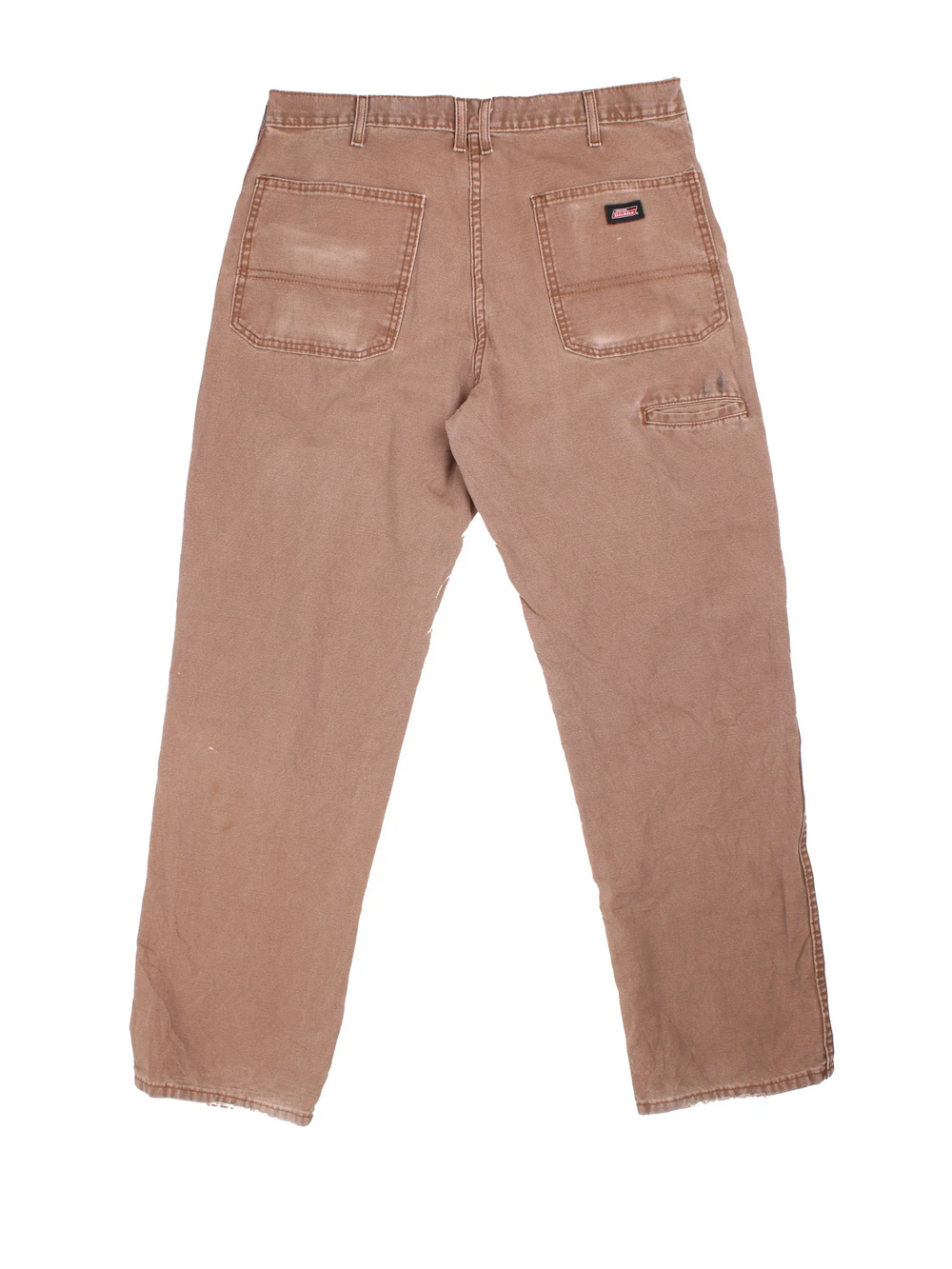Dickies Carpenter Jeans in brown colourway with multiple pockets and the logo embroidered on the back.