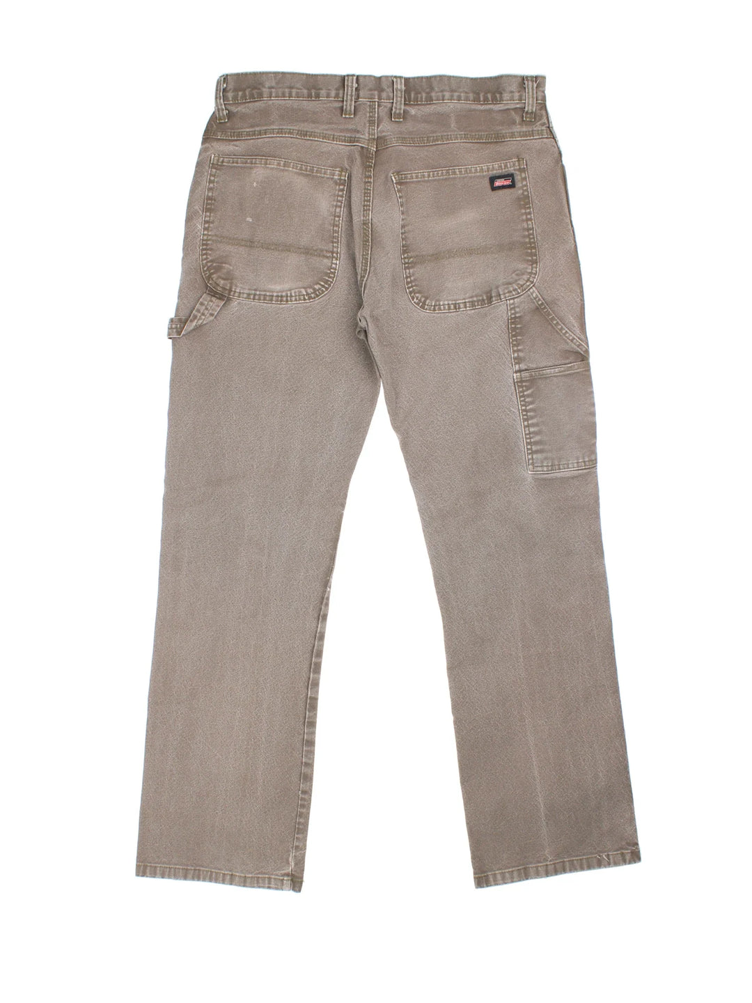Dickies Carpenter Jeans in brown colourway with multiple pockets and the logo embroidered on the back.