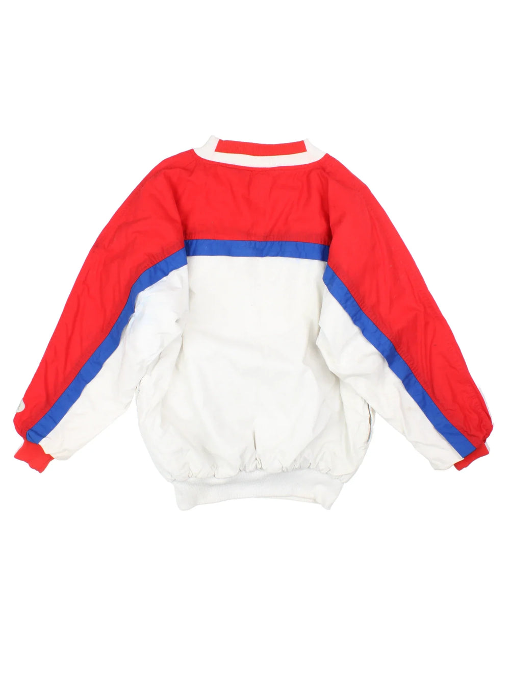 Vintage Montreal Candiens NHL Insulated Sweater in the white/red colourway. Features contrast sleeves, side pockets and branding printed on the front.