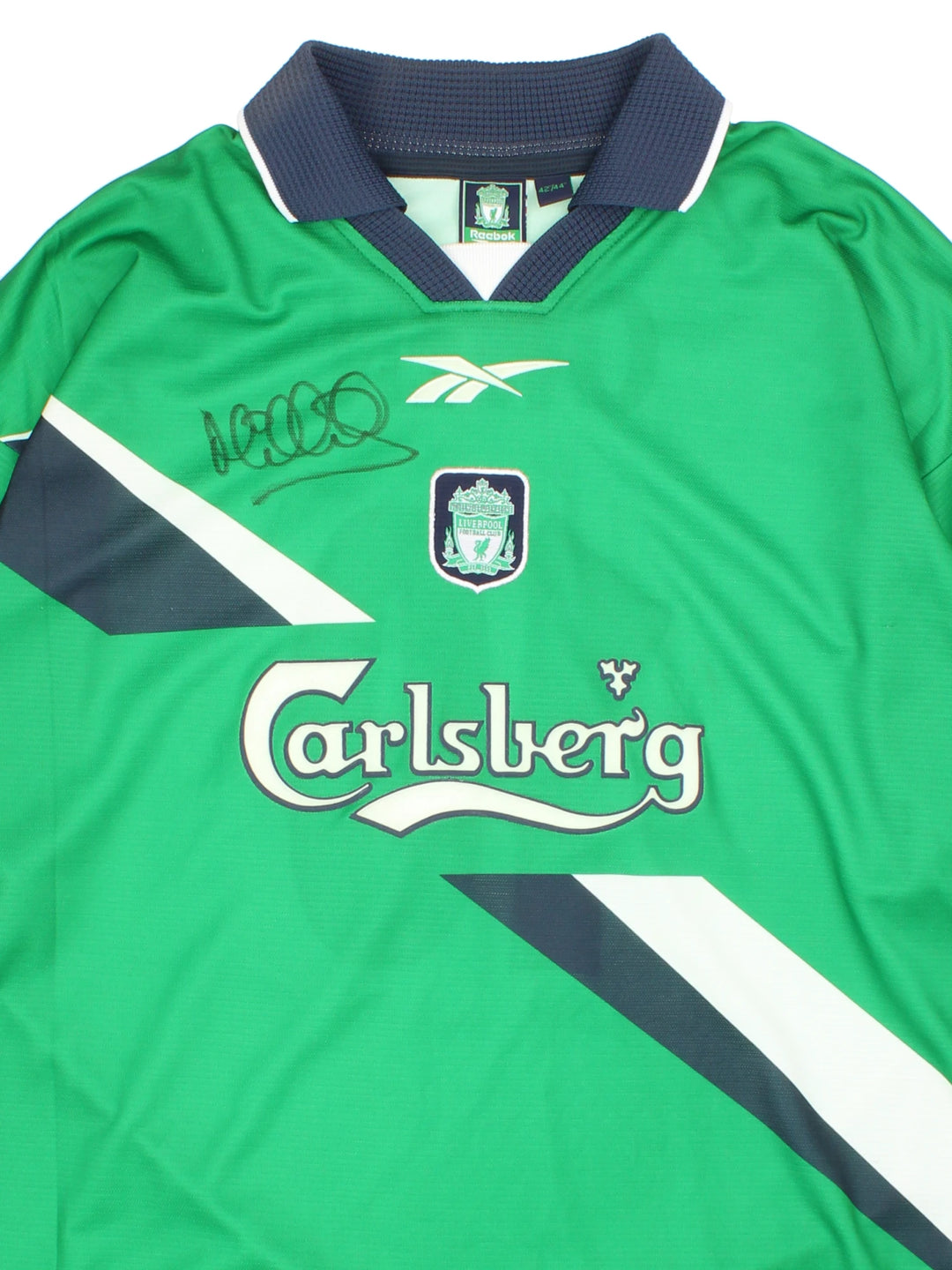1999/00 Liverpool Away Shirt number 10. Shirt is signed by Micheal Owen on the front and back.
