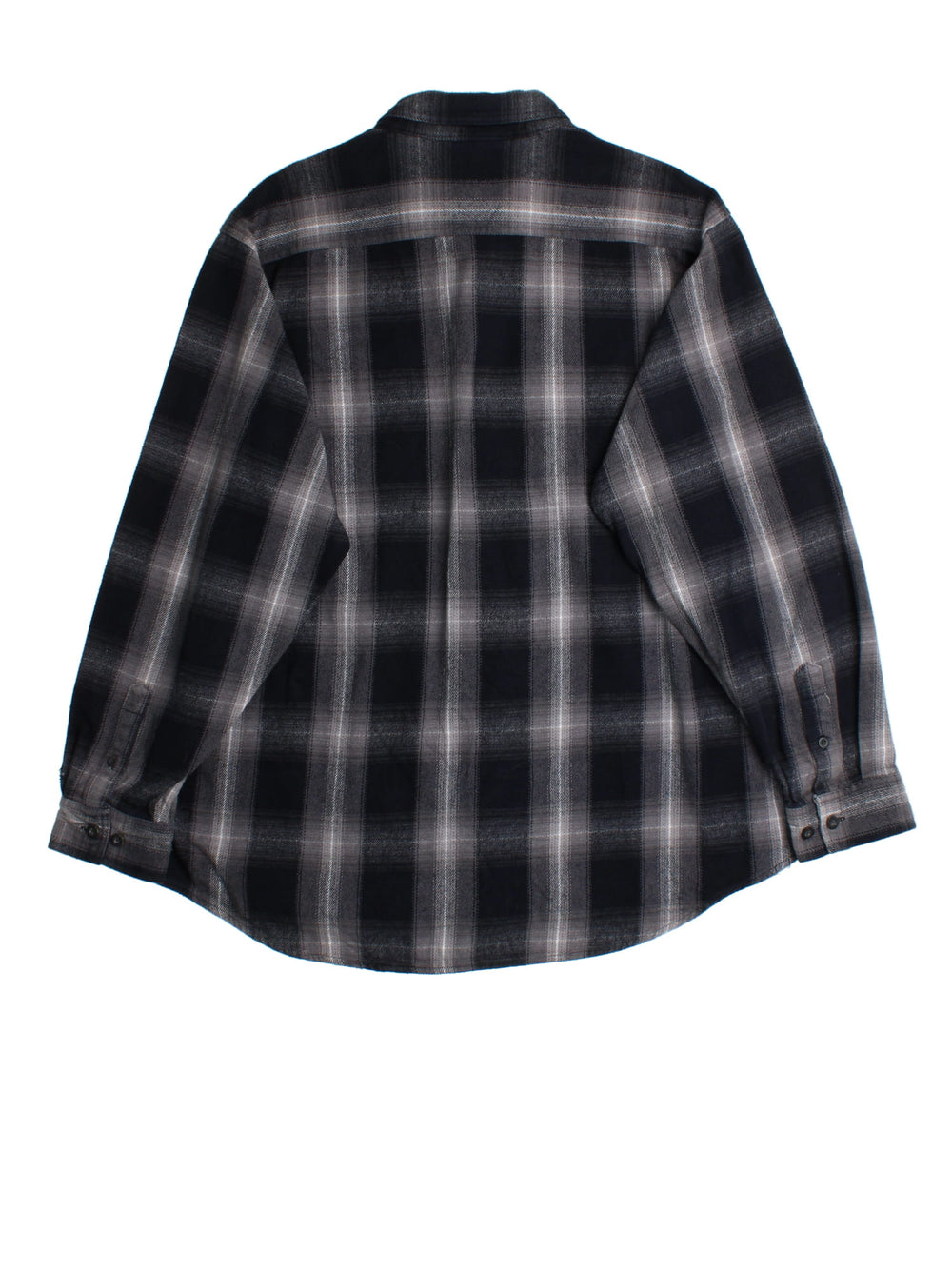 Harley-Davidson Flannel Shirt in a black checked colourway, button up with front patch pockets and embroidered branding.