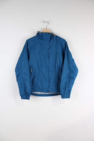 Women's Nike ACG storm fit jacket. Blue lightweight jacket featuring a full zip and hood.  good condition - some marks to the collar on the inside of the jacket (see photos) and one of the toggles on the hood is broken.  Size in Label:  Women's S