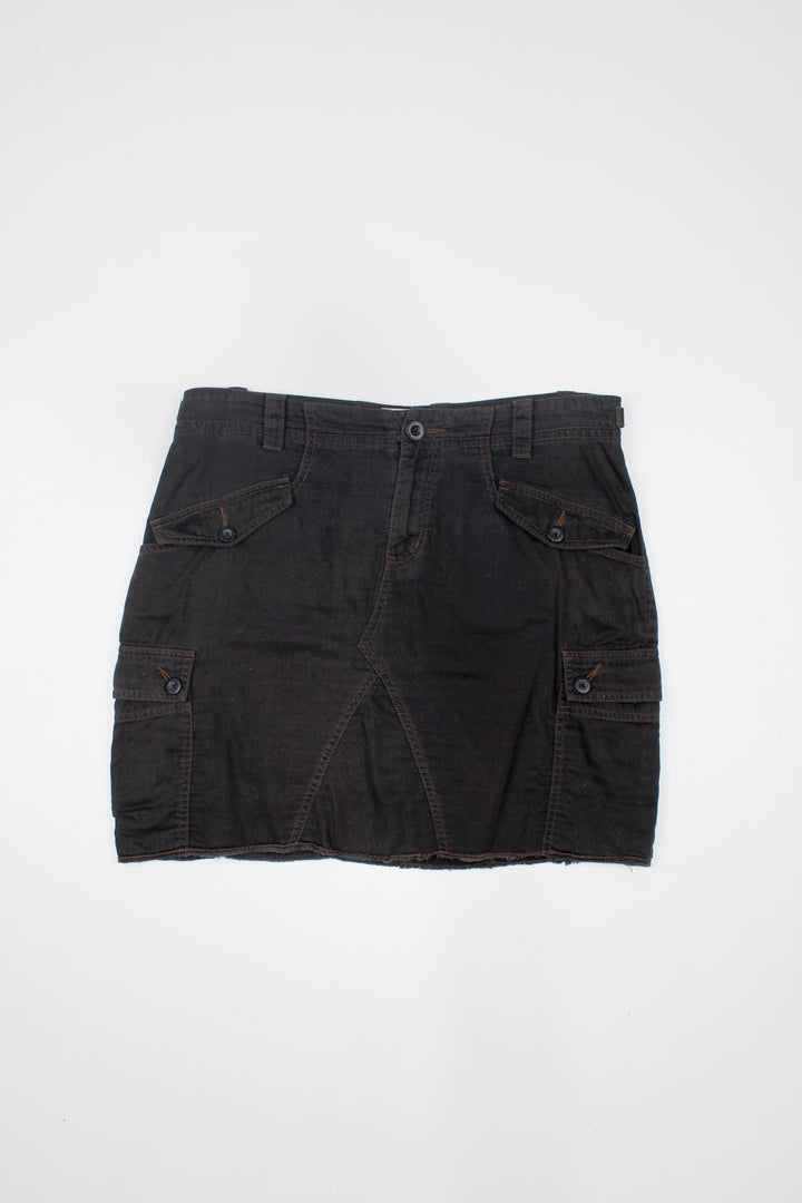 Y2K Cargo Mini Skirt (Size XL)