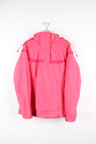 Nike Fit Storm ACG bright pink ski style smock jacket features fleece lining and removable hood