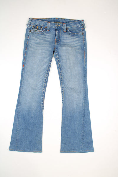 Vintage True Religion low rise bootcut jeans with contrast stitching  good condition  Size in Label:    31