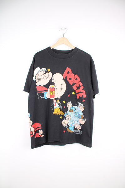 Vintage 1993 Popeye and friends single stitch t-shirt by Changes with all over printed graphic 