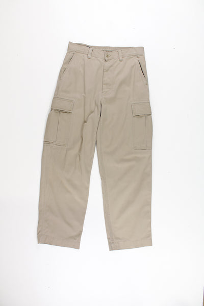 Polo by Ralph Lauren khaki high waisted, 100% cotton trousers with large pockets 