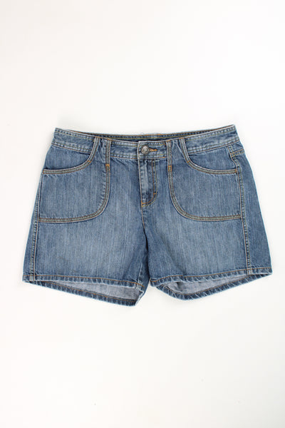 Tommy Hilfiger denim fashion shorts, with signature embroidered details on the pocket