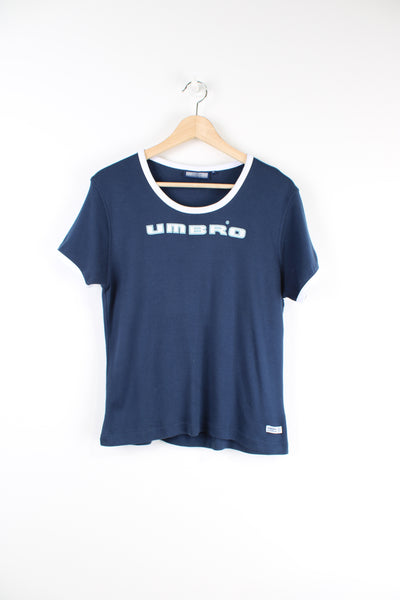 Vintage 00's Umbro t-shirt with spell-out on the front.