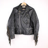 Vintage Fringed Motorcycle Jacket (Size XS)