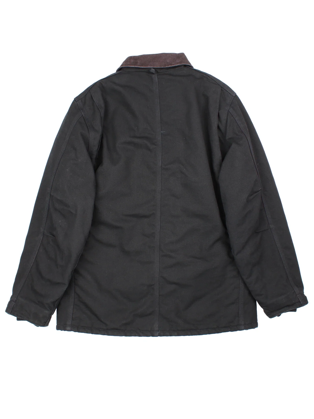 Carhartt Arctic Jacket in a black colourway. Zips up and has multiple pockets, insulated with a quilted lining, and has the logo embroidered on the front.