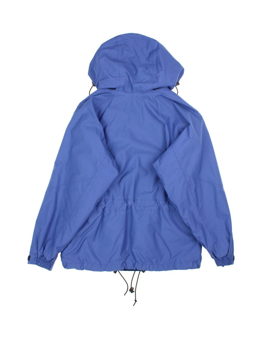 Berghaus Aquafoil Jacket in a blue colourway. Full button and zip up front with multiple pockets, drawstring hood and small logo on the front pocket.