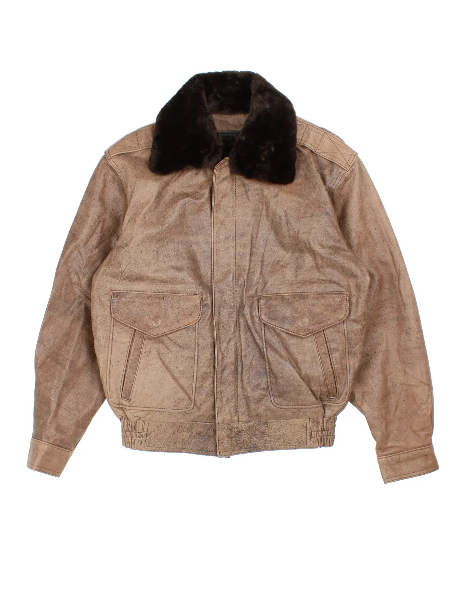 80's Leather Flight Jacket (Size S) – VintageFolk