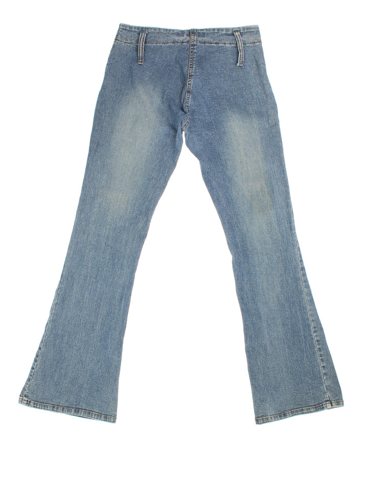 Y2K Flared Jeans in blue colourway.