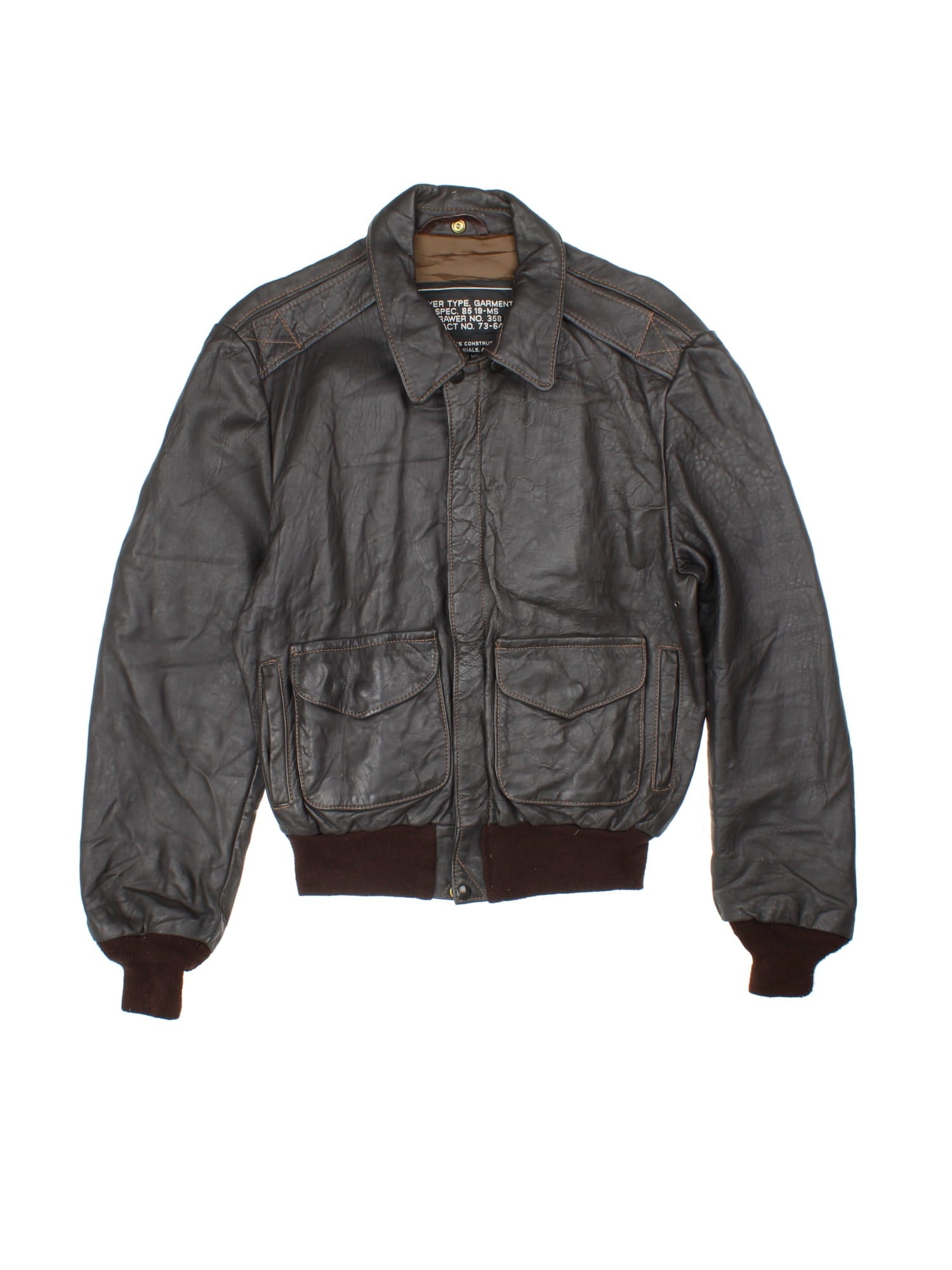 し*ん様 80s vtg short real leather bomber j il_1080xN.5983259569_nax6.jpg