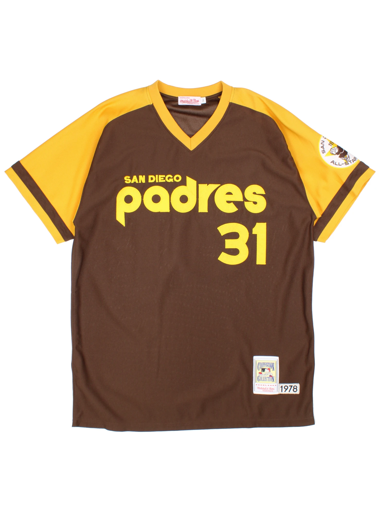1978 San Diego Padres Dave Winfield Jersey 70s MLB Brown and