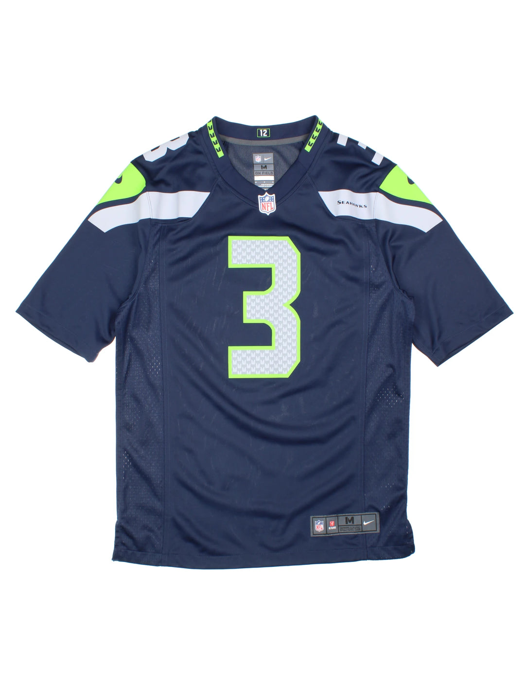 Seattle Seahawks Wilson #3 NFL Jersey (Size M)