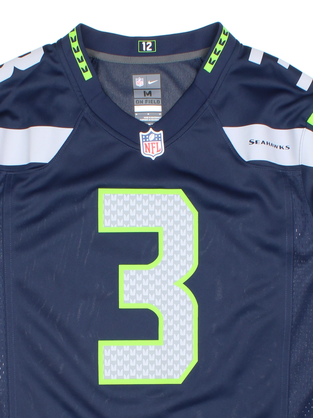 Seattle Seahawks Wilson #3 NFL Jersey (Size M)
