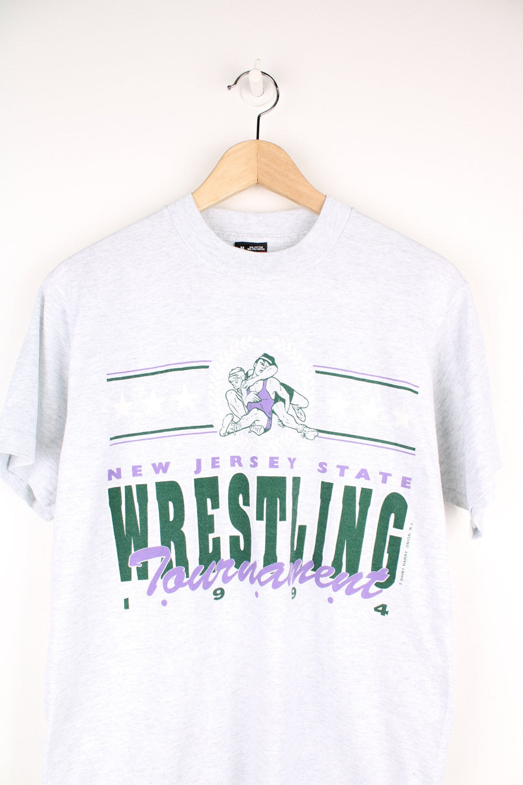 Vintage New Jersey State Wrestling Tournament 1994 single stitch T-Shirt.