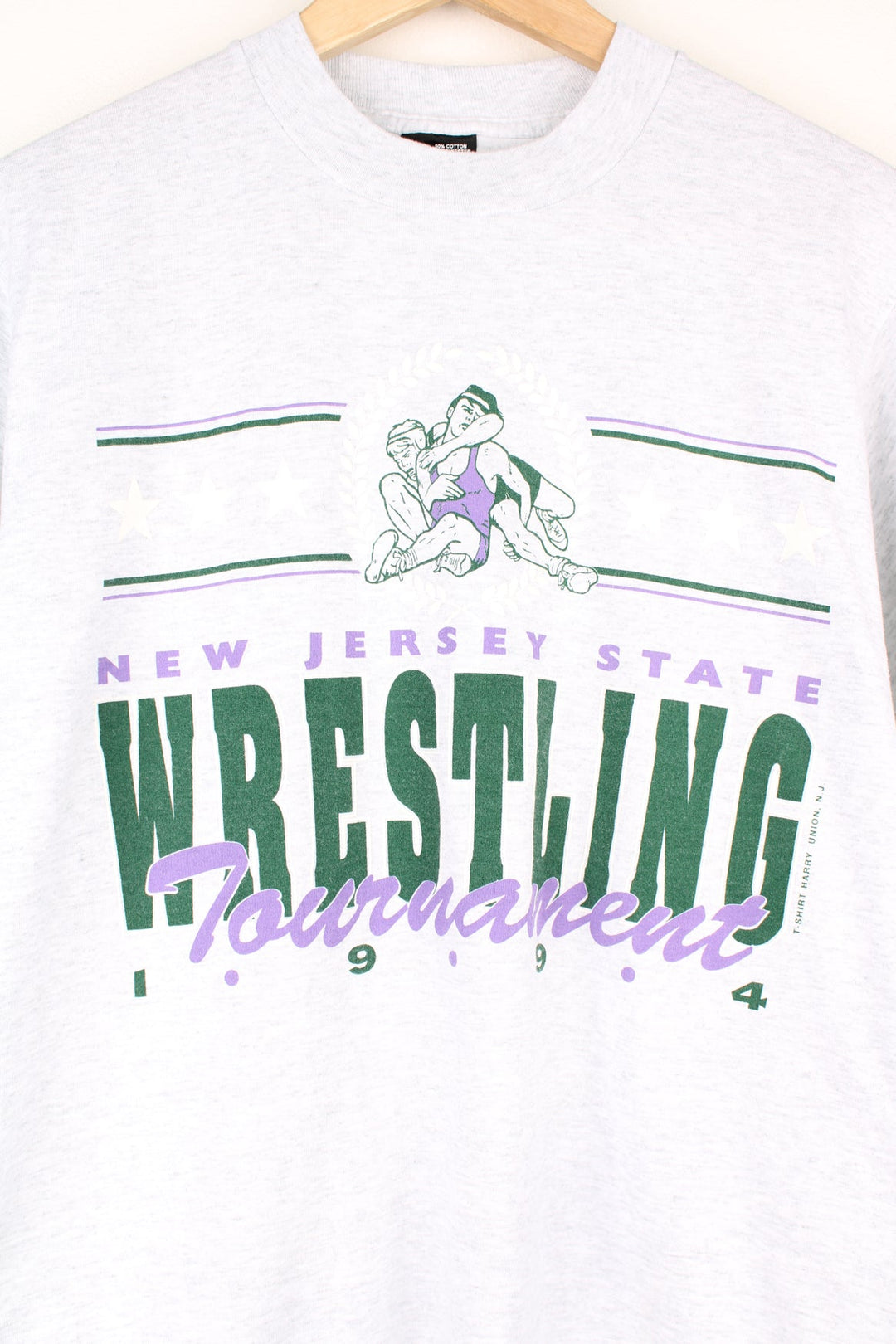 Vintage New Jersey State Wrestling Tournament 1994 single stitch T-Shirt.