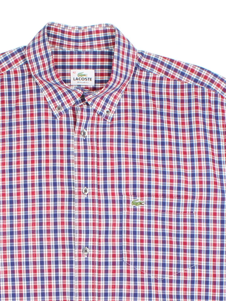 Lacoste Plaid Shirt (Size L)