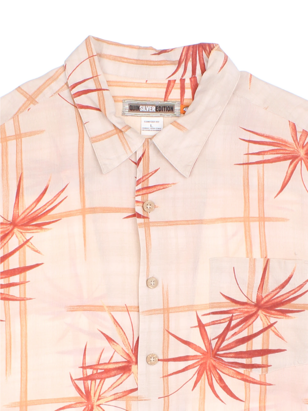 Quiksilver Floral Hawaiian Shirt (Size S)
