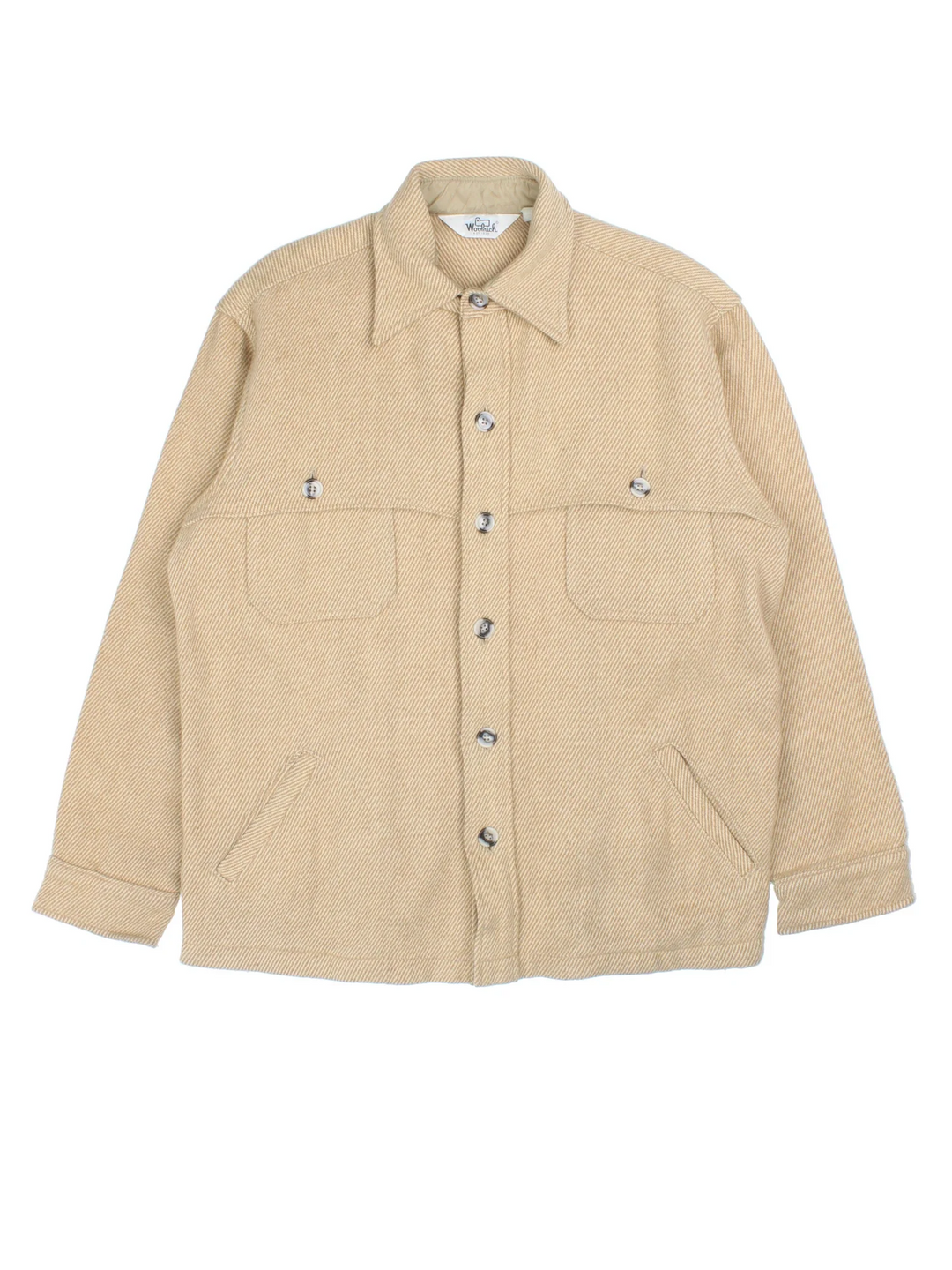 Woolrich Over Shirt Jacket in a tan colourway, buttons up and has multiple pockets.