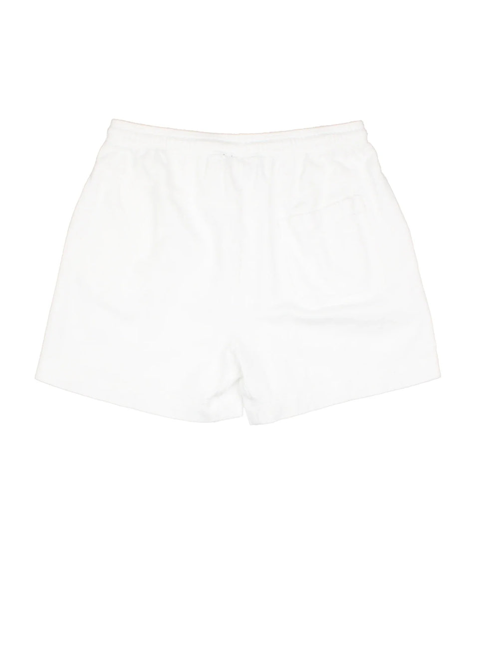 Vintage Adidas shorts in white colourway with drawstring fastening, multiple pockets and the logo embroidered on the front.