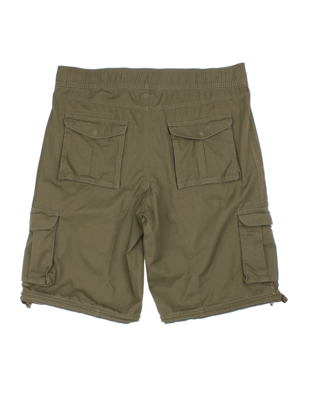 Adidas Cargo Shorts in green colourway with multiple pockets and the logo embroidered on the front.