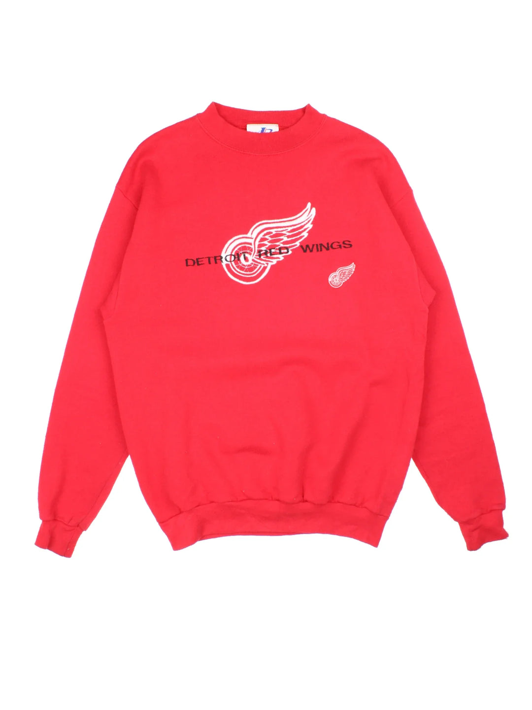 Vintage Detroit Red Wings NHL Sweatshirt in a red colourway with the logo and graphic across the front.