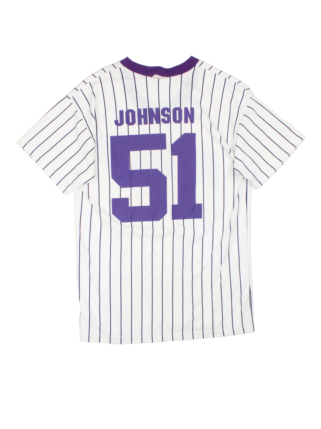 Vintage 1997 MLB Arizona Diamondbacks jersey T-Shirt in white, purple and green by Russell Athletic.