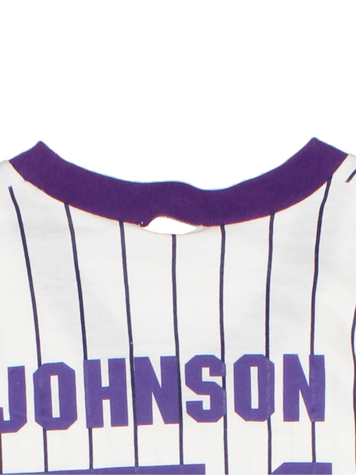 Vintage 1997 MLB Arizona Diamondbacks jersey T-Shirt in white, purple and green by Russell Athletic.