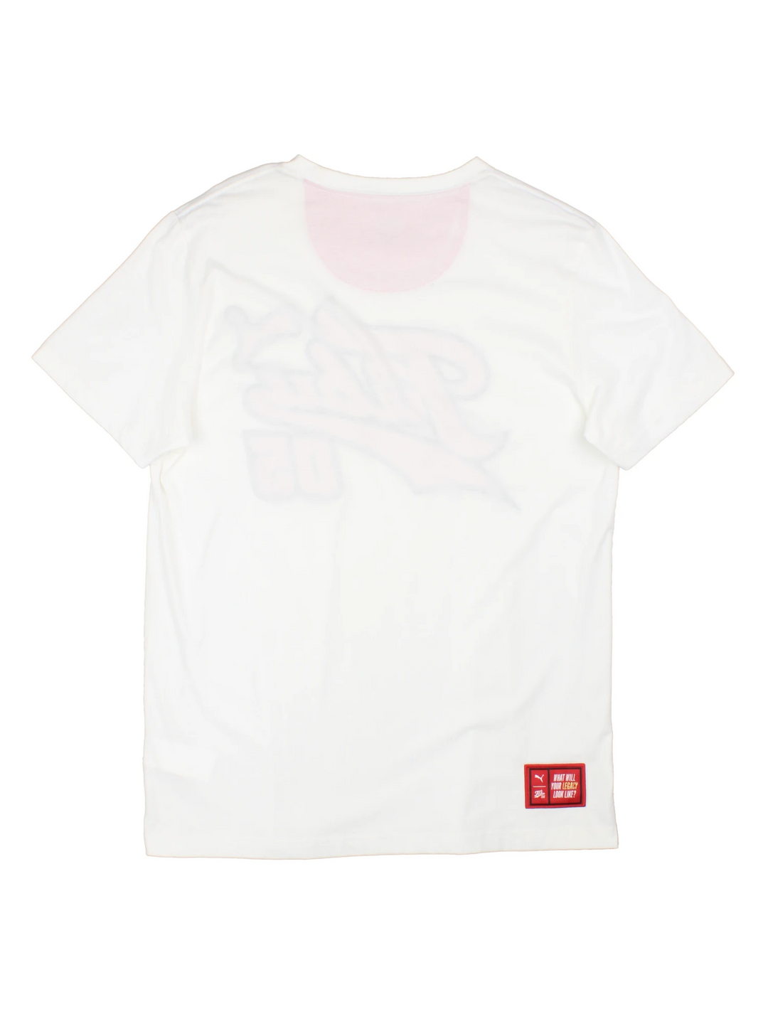 Vintage Fubu x Puma T-Shirt in a white colourway with the logo embroidered across the front in red and black.