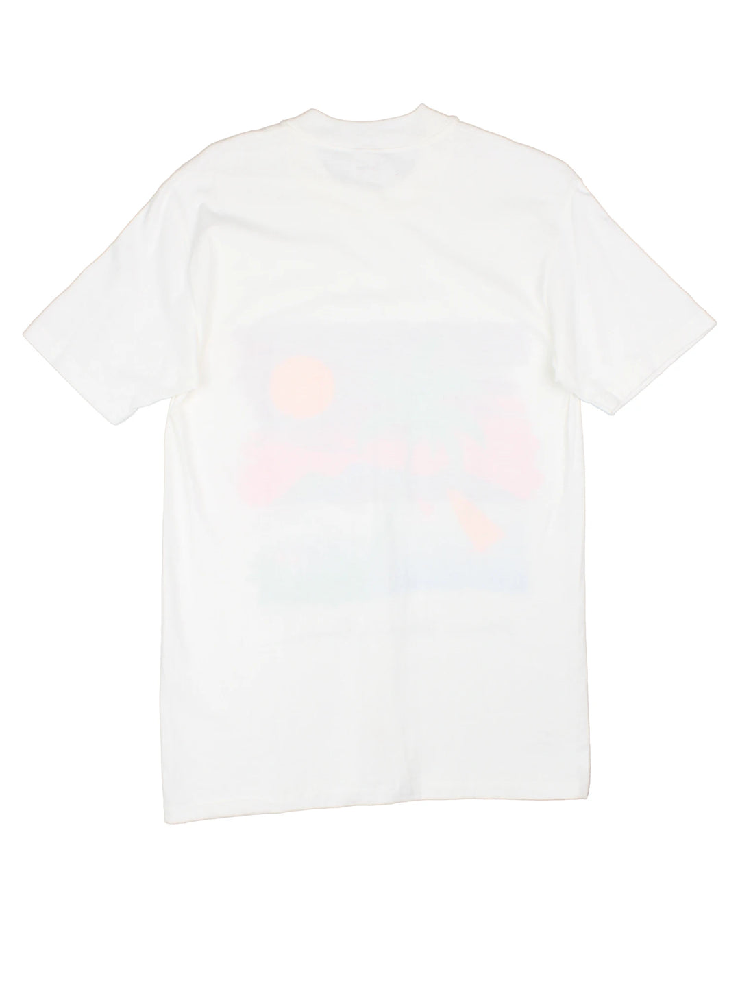 White Maui, Hawaii, Kauai spellout tee with sunset beach design.