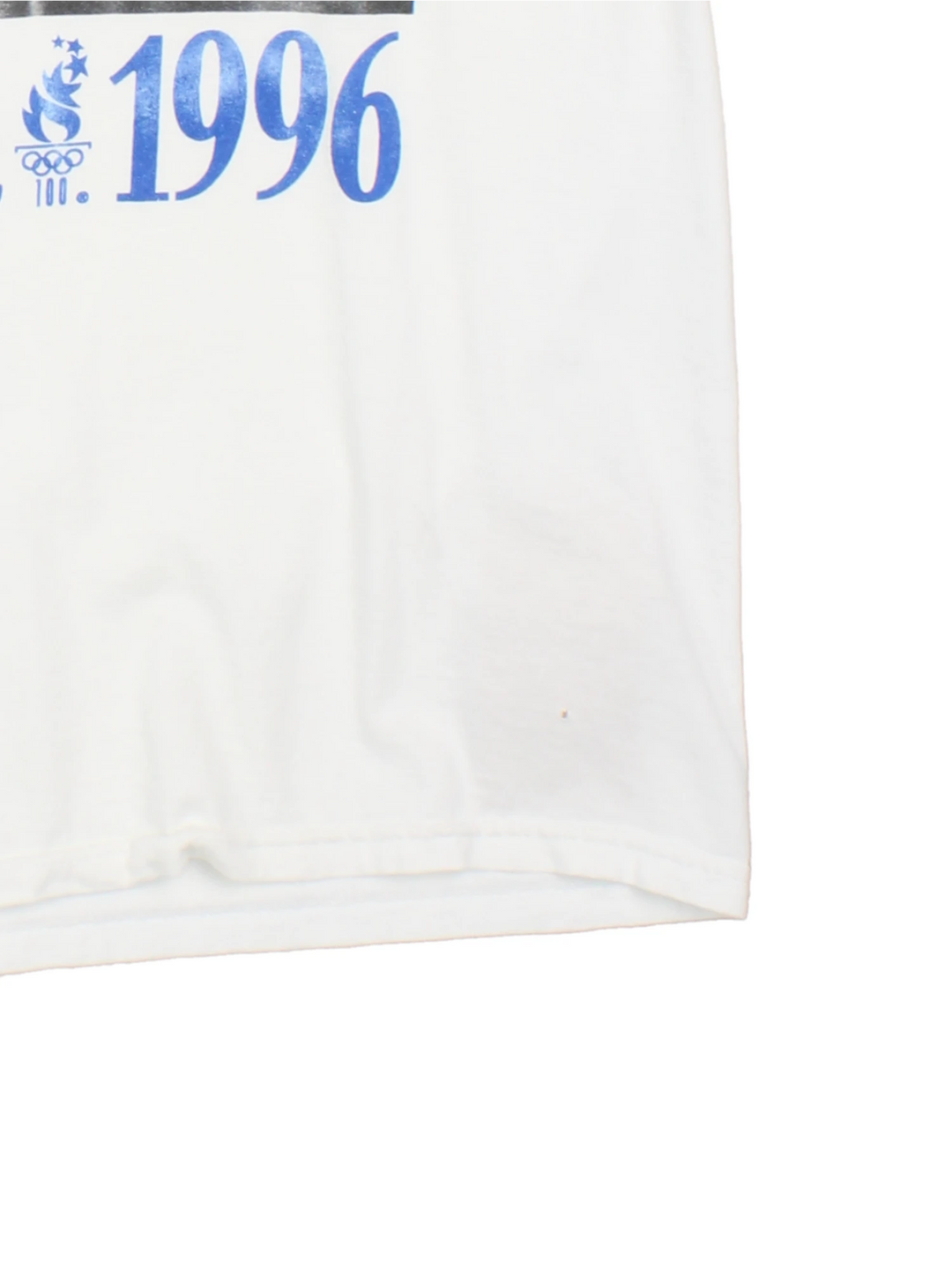 Champion 1996 Atlanta Olympics Martin Luther King Jr T-Shirt in a white colourway with the 'I Have a Dream' quote printed on the front alongside a graphic print of runners and Martin Luther King Jr.