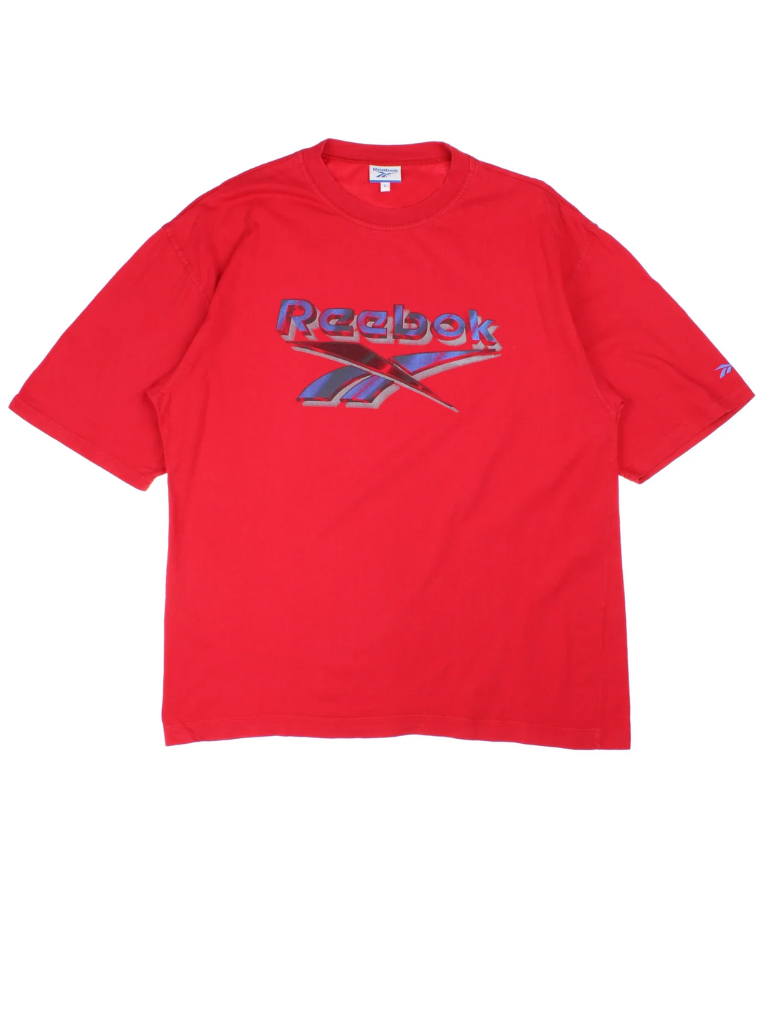 Vintage Reebok T-Shirt in a red colourway with the logo printed across the front.