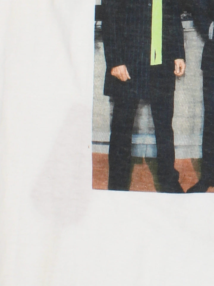 Vintage 2001 Bon Jovi One Wild Night World Tour T-Shirt in a white colourway with the band graphic print on the front and spell out and tour dated printed on the back.