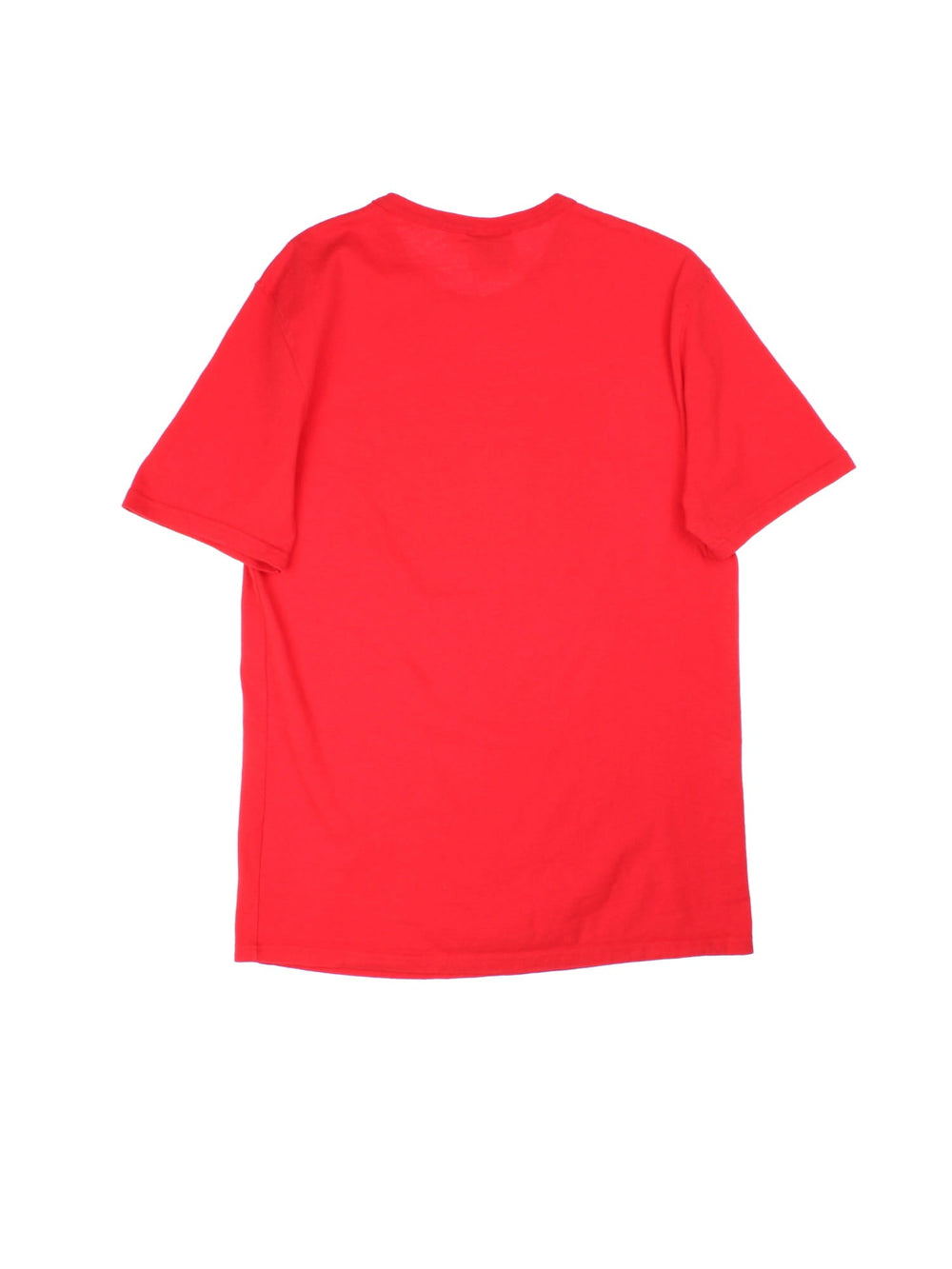 Vintage Champion T-Shirt in a red colourway with branded printed on the front.
