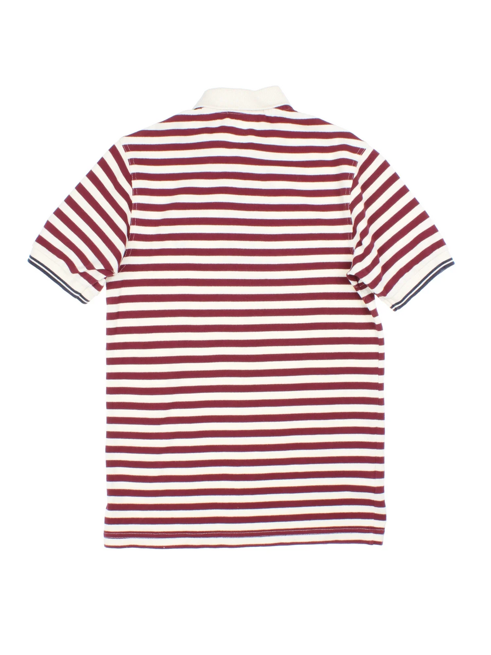 Fred Perry Polo Shirt in a red/beige colourway, contrast collar/cuffs and embroidered logo on front.