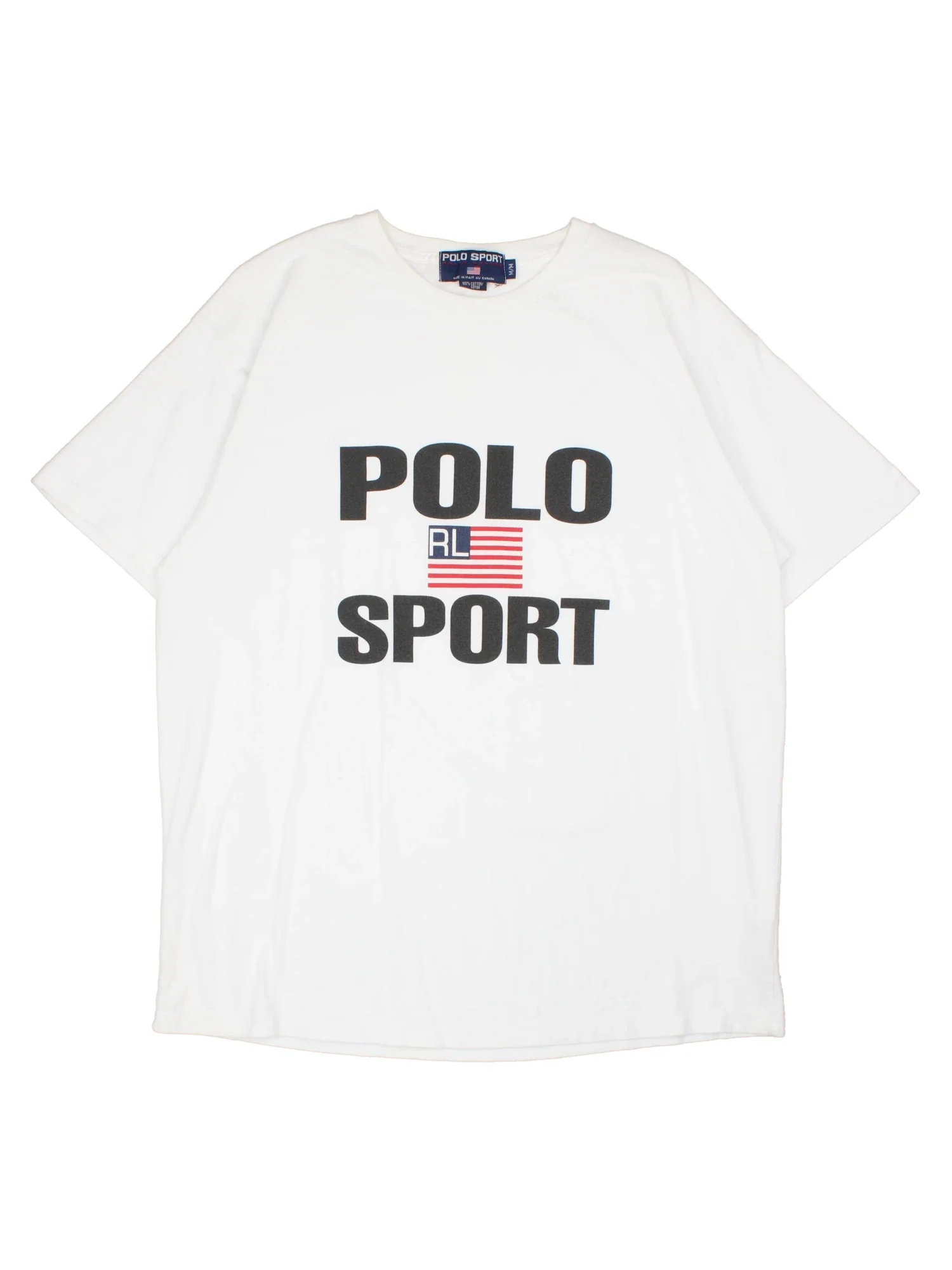 90s polo sports ラルフローレン　フットボール　Tシャツ　M 90's Ralph Lauren Polo Sport (Size M) – VintageFolk