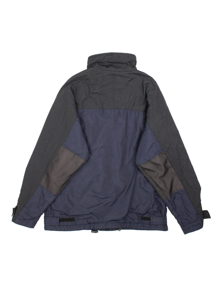 Vintage Y2K Polo Ralph Lauren Jacket in a black colourway. Zip and velcro fastening with side pockets, insulated with a fleece lining. Logo embroidered on the front.