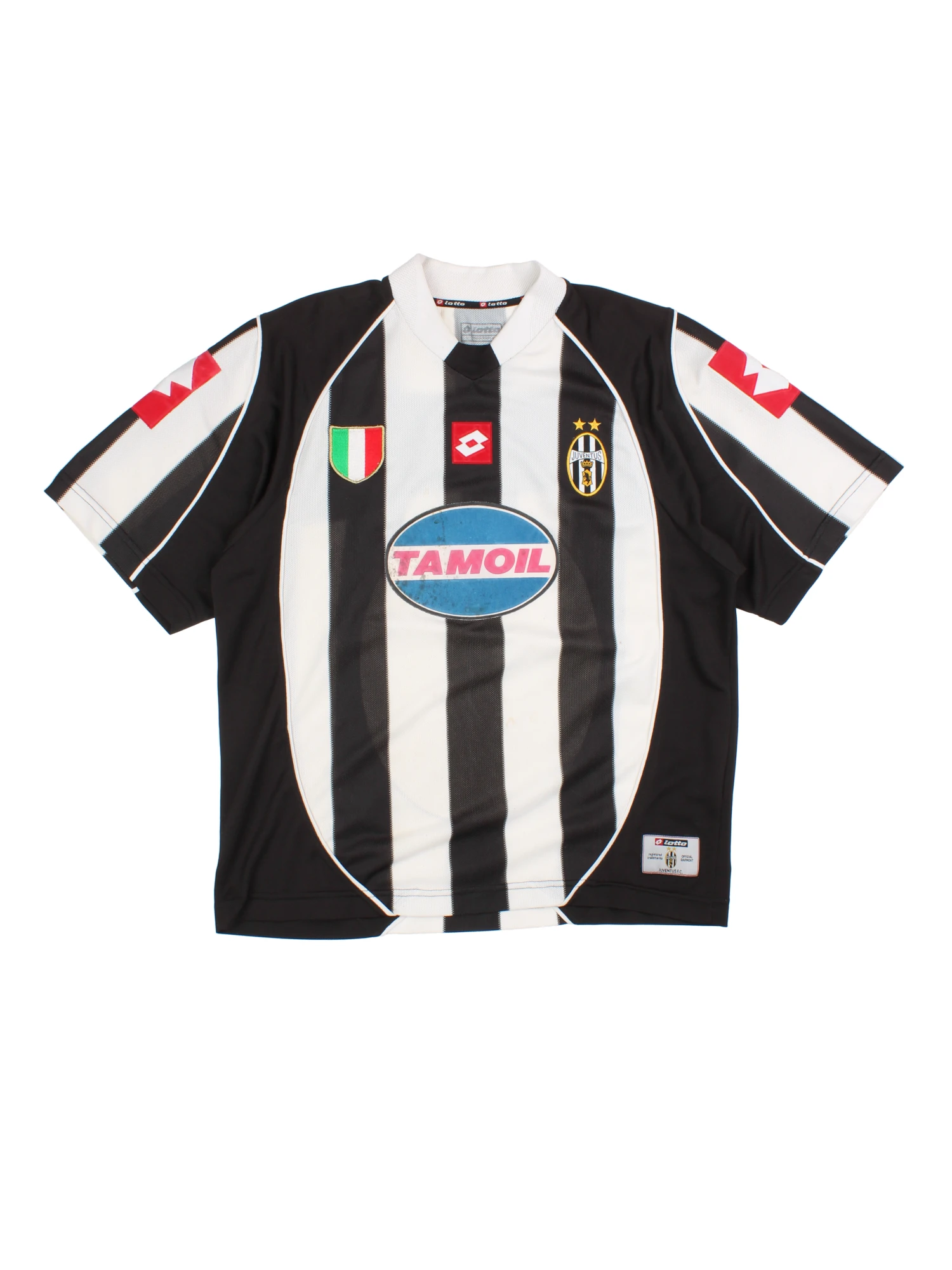 2002/03 Juventus Lotto CL Home Shirt (Size L) – VintageFolk