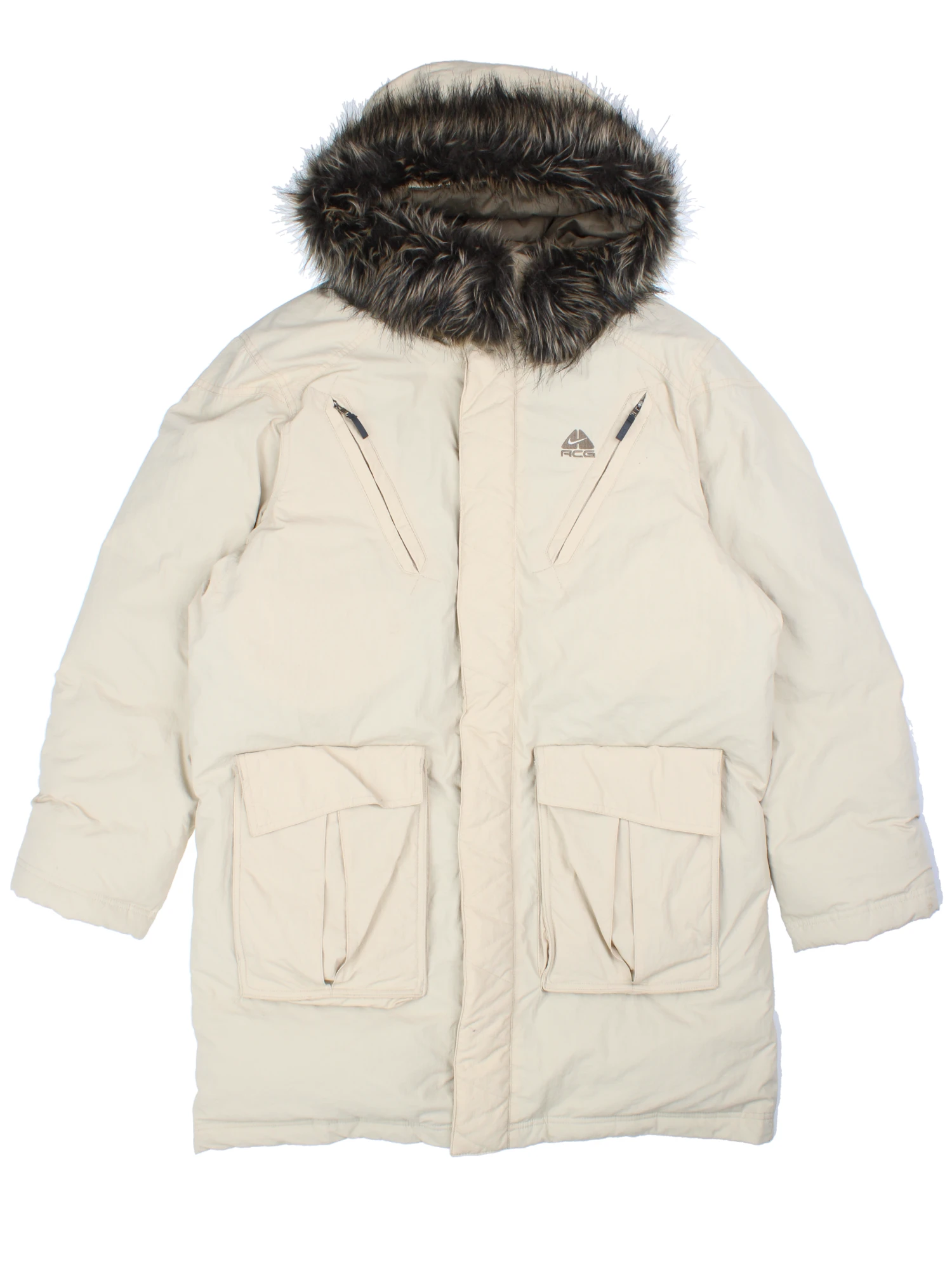 初期 NIKE ACG Tactical Parka Fur Jacket WTR-TAN-895101.webp?v=1754313501